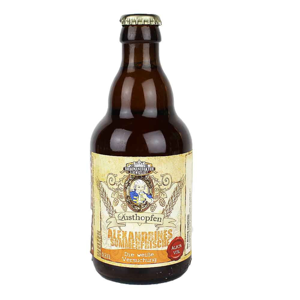 Bild von Ludwigsluster - ALEXANDRINES SOMMERFRISCHE - WEIZEN - aus Mecklenburg 0,33l