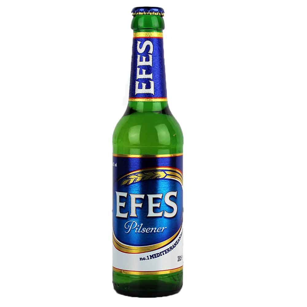 Bild von Efes Bier - Pilsener Türkei 0,33l ## ( MHD 23. JUNI 2026 )
