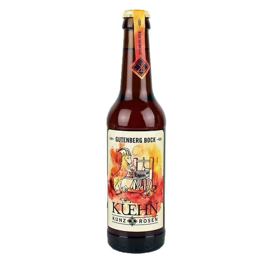 Bild von Kuehn Kunz Rosen - GUTENBERG BOCK - 0,33l 