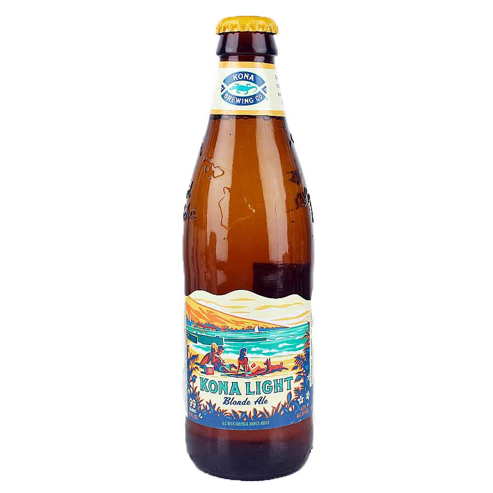 Bild von Kona Bier - KONA LIGHT -  BLONDE ALE - aus Hawaii 0,35l 