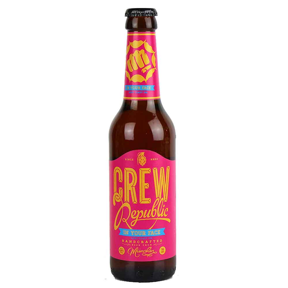 Bild von CREW Republic - IN YOUR FACE - WEST COAST IPA - 0,33l 