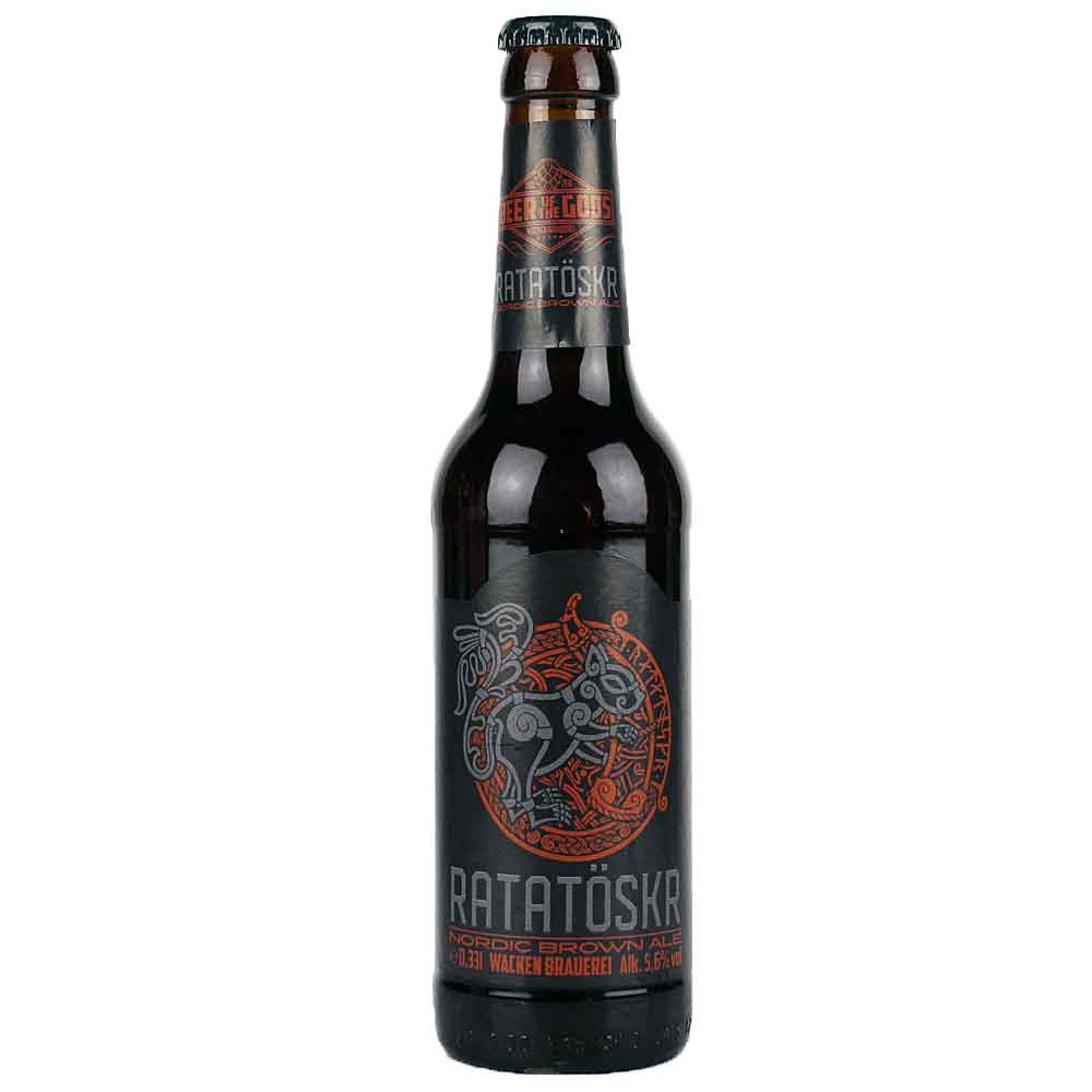 Bild von Wacken Beer - RATATÖSKR - BROWN ALE -  0,33l  ( MHD 23. JULI 2027 )