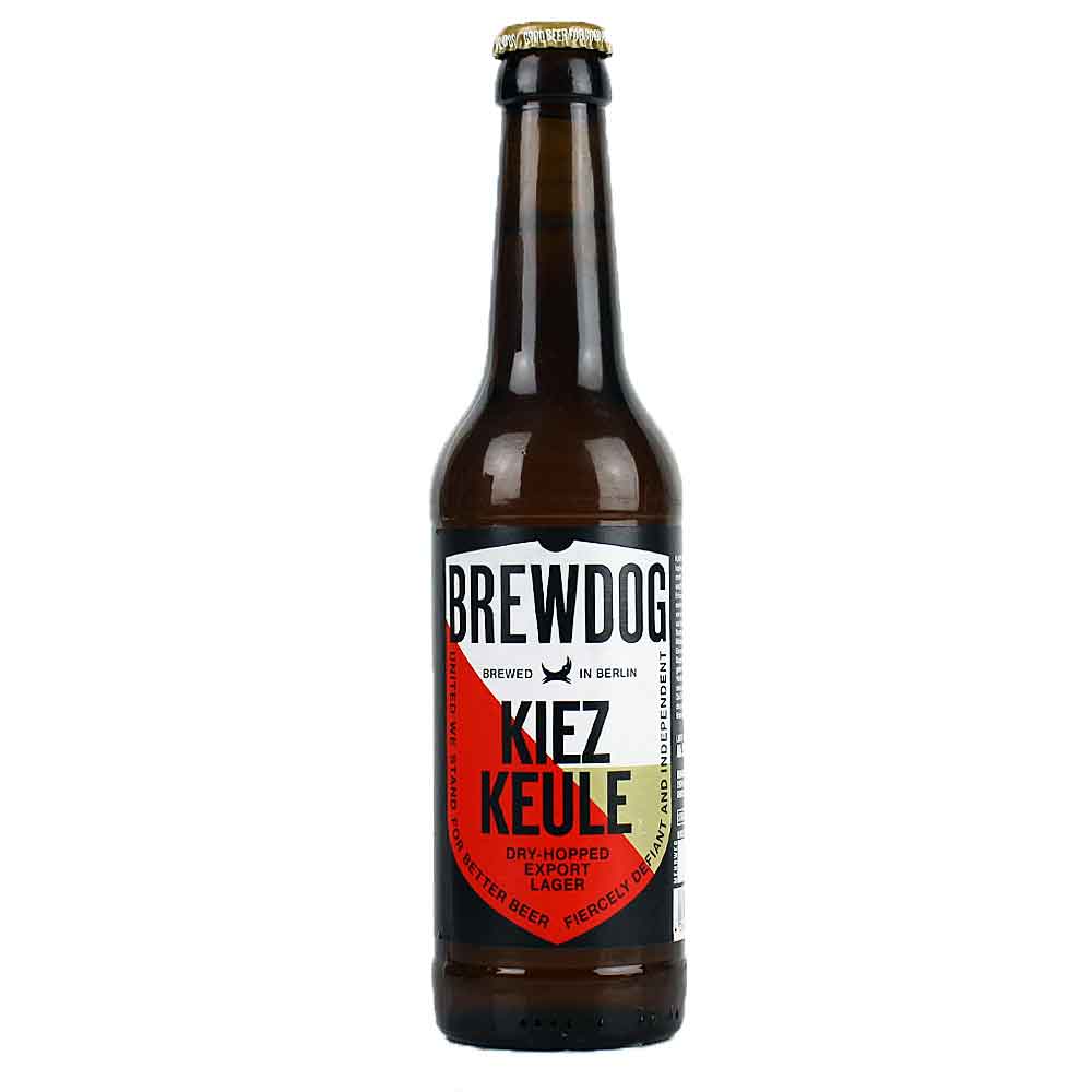 Bild von Brewdog Bier - KIEZ KEULE - DRY-HOPPED DORTMUNDER EXPORT - 0,33l  ( MHD 02. September 2023 )