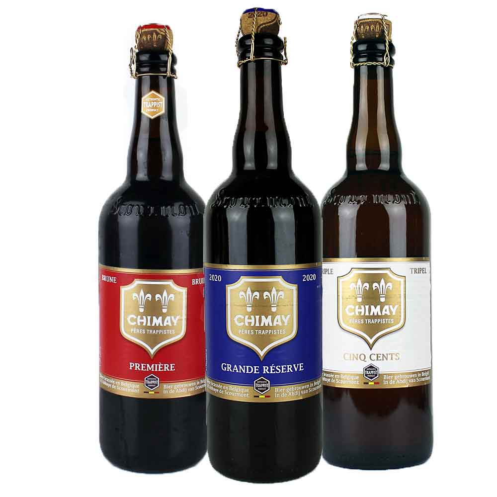 Bild von 3 x Chimay Trappist -- Großflasche Probierset je 0,75l