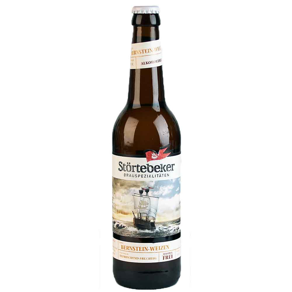 Bild von Störtebeker Bier - BERNSTEIN WEIZEN - ALKOHOLFREI - 0,5l 
