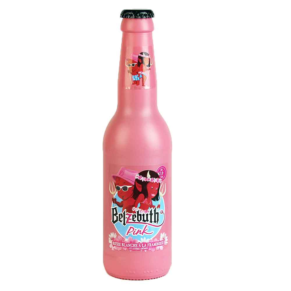 Bild von Belzebuth Bier - PINK - FRUCHT WHIT aus Frankreich - 0,33l ( MHD 31. März 2026 )