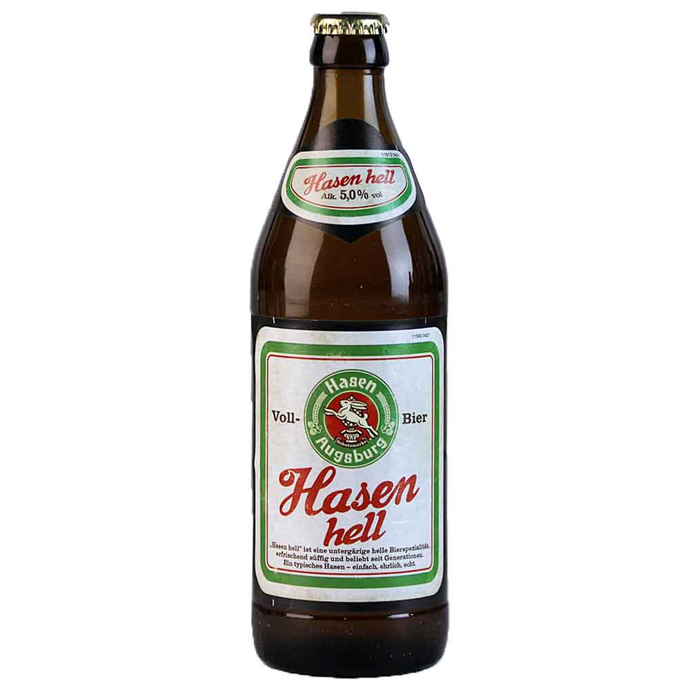 Bild von Hasen Bräu - Augsburger - HASEN HELL - 0,5l ( MHD 14. APRIL 2025 )