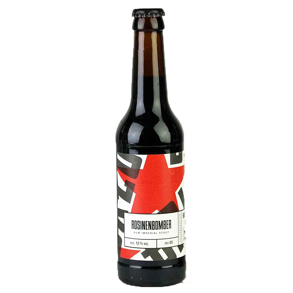 Bild von BRLO Bier - ROSINENBOMBER - IMPERIAL STOUT - 0,33l 