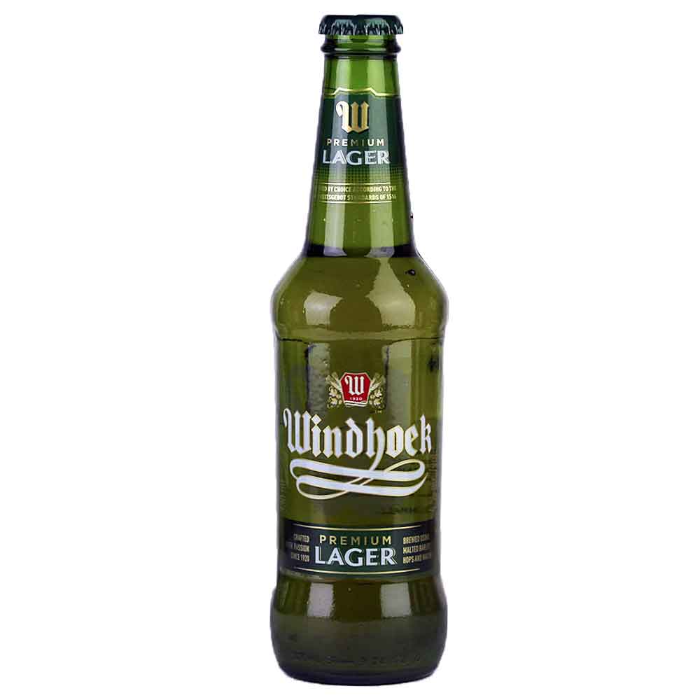 Bild von Windhoek LAGER aus Namibia - 0,33l ( MHD 31. Mai 2025 )