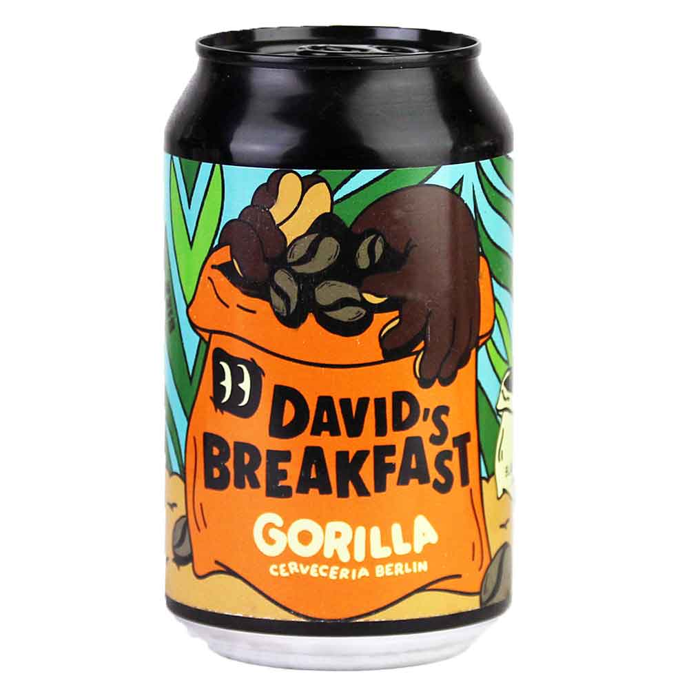 Bild von Gorilla - DAVIDS BREAKFAST - AMARETTO LATTE PORTER - Berlin - Dose 0,33l