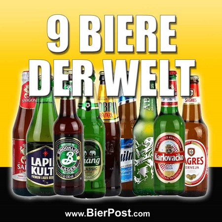 Bild von 9 Biere aus aller Welt - incl. Verkostungstipps