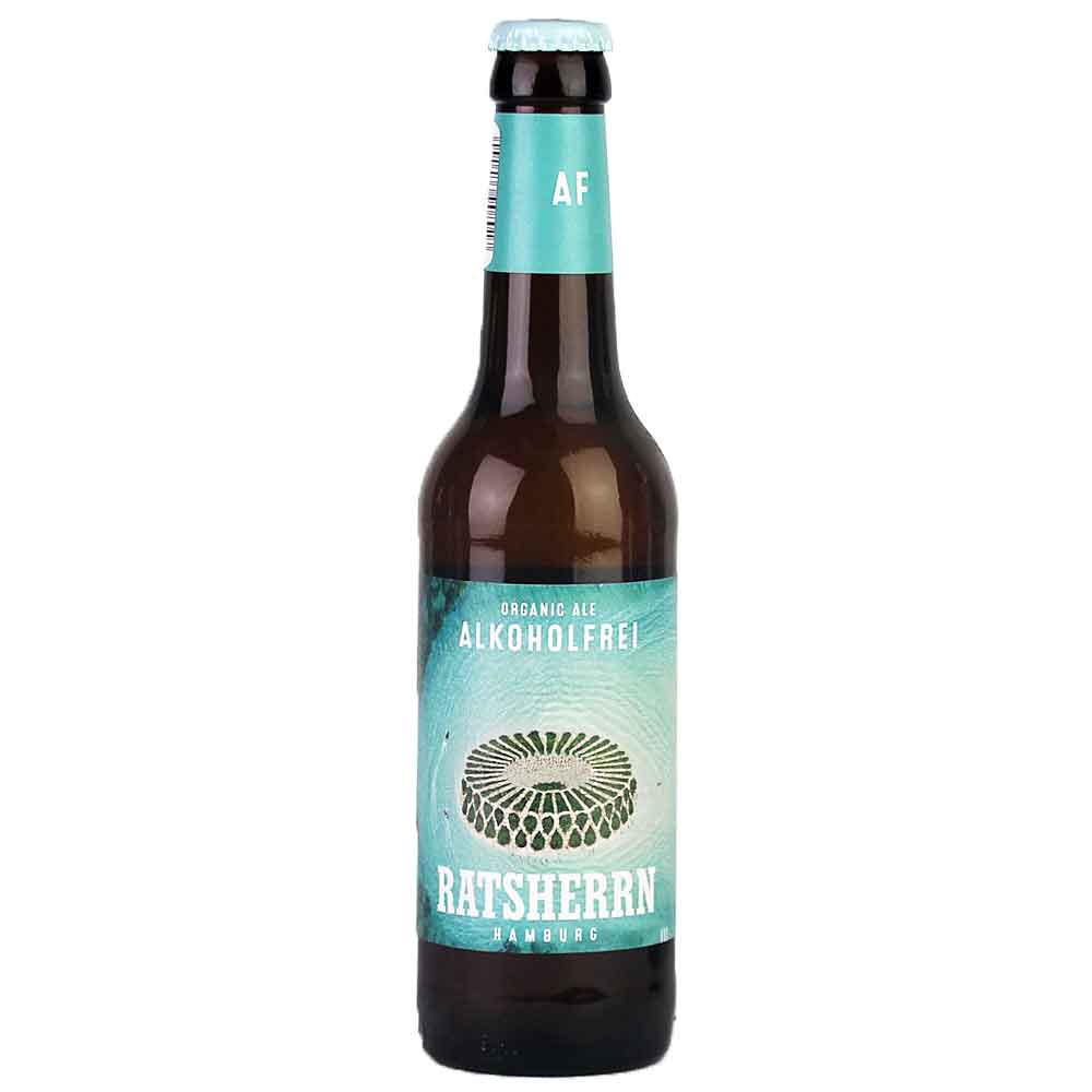 Bild von Ratsherrn - ORGANIC ALE - ALKOHOLFREI - aus Hamburg - 0,33l  ( MHD 15. November 2023 )