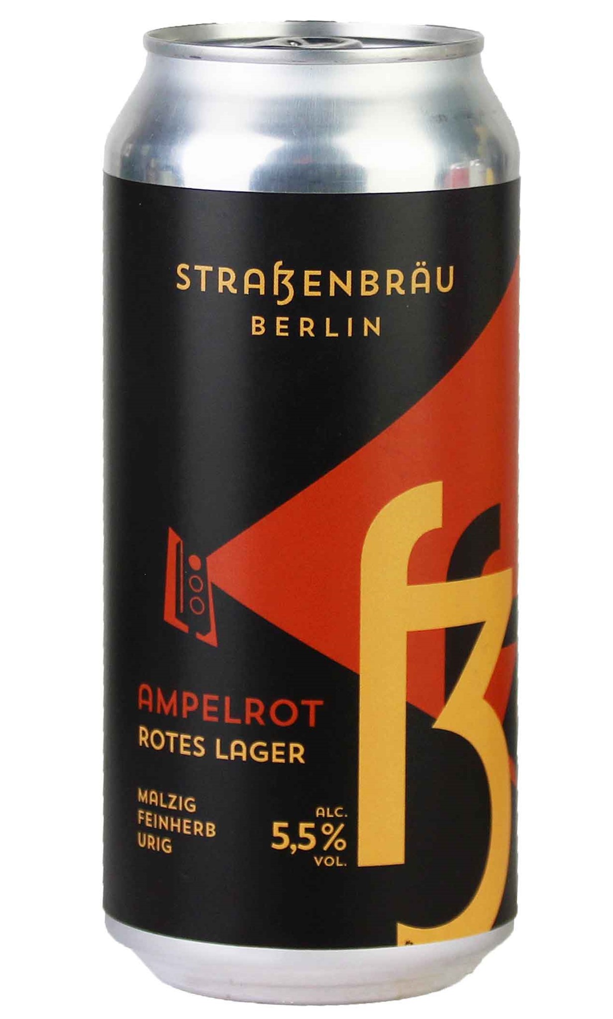 Bild von Strassenbräu - AMPELROT - ROTES LAGER - DOSE 0,44l ( MHD 18. Oktober 2023 ) 