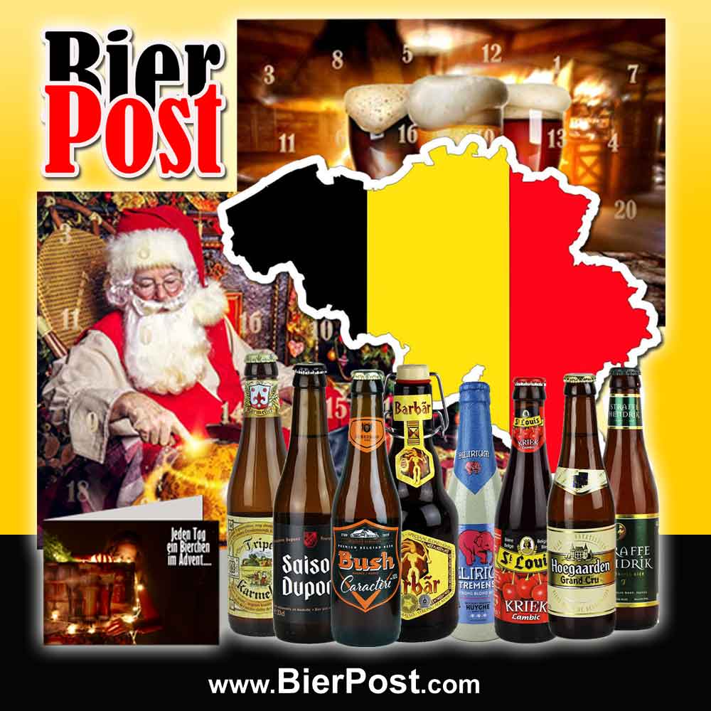 Bild von Bier-Adventskalender - BIERLAND BELGIEN - je 0,33l  ( VORBESTELL-Aktion incl. Design Öffner und deiner personalisierten Gravur GRATIS ) 