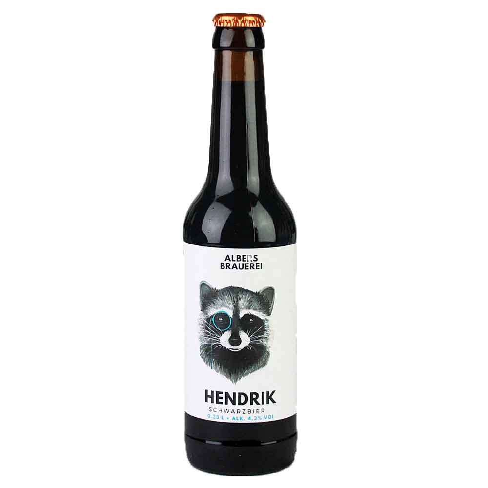 Bild von Albers Brauerei - HENDRIK - SCHWARZBIER - 0,33l  ( MHD 21. Dezember 2023 )
