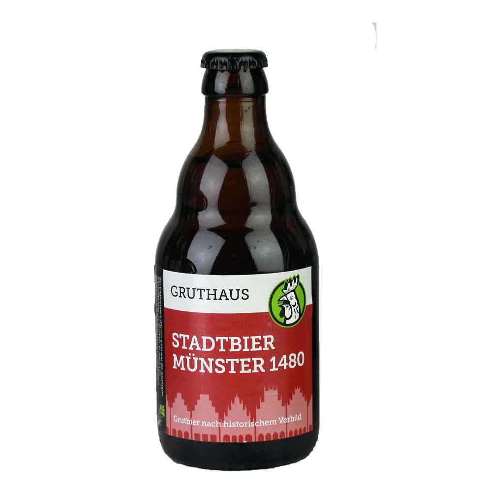 Bild von Gruthaus - STADTBIER MÜNSTER 1480 - GRUTBIER / KRÄUTERBIER - 0,33l
