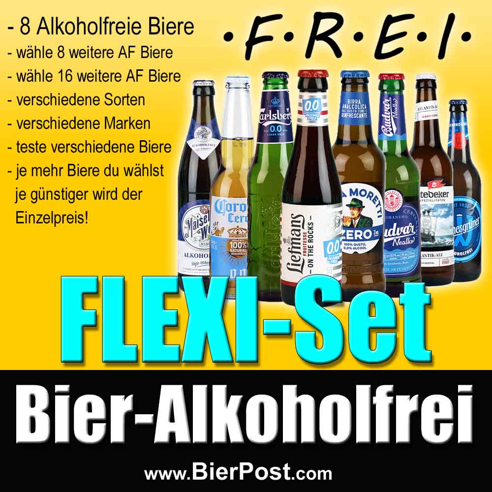 Bild von FLEXI-Set - ALKOHOLFREIE BIERE bis Alc. 0,5% Vol. - mit flexibler Mengenangabe -  Abbildung ähnlich