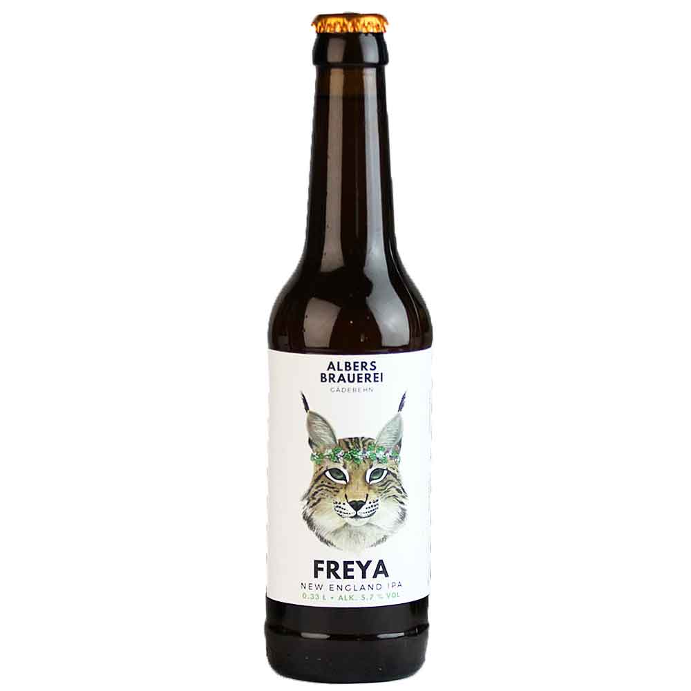 Bild von Albers Brauerei - FREYA - NEW ENGLAND IPA - NEIPA - 0,33l  ( MHD 10. MAI 2025 )