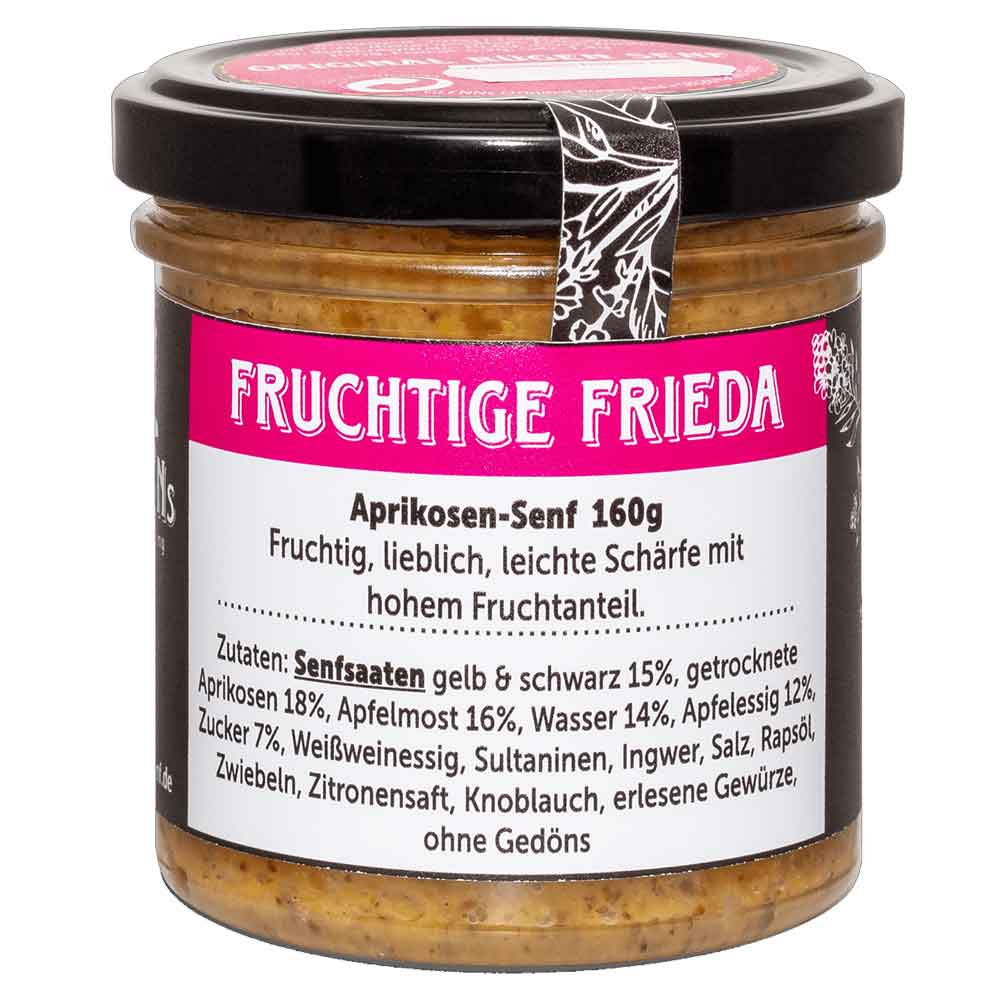 Bild von Glenns Rügener Senf - FRUCHTIGE FRIDA - Aprikosen Senf - 160g