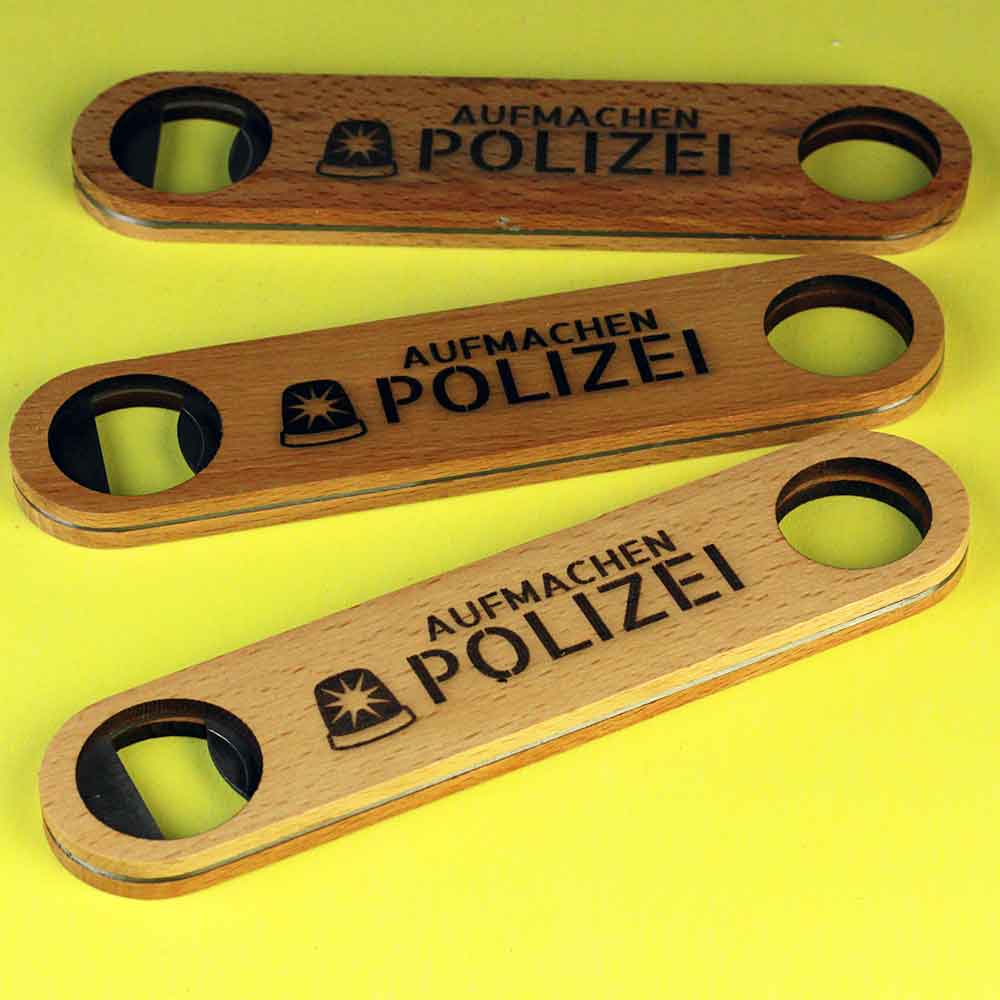 Bild von Design Öffner - AUFMACHEN POLIZEI - mit Auswahl
