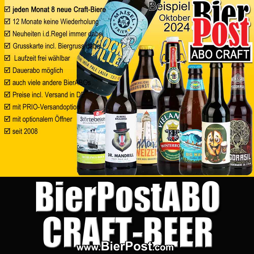 Bild von BierPostABO - CRAFTBEER - incl. Versand in DE, incl BierPostCARD 