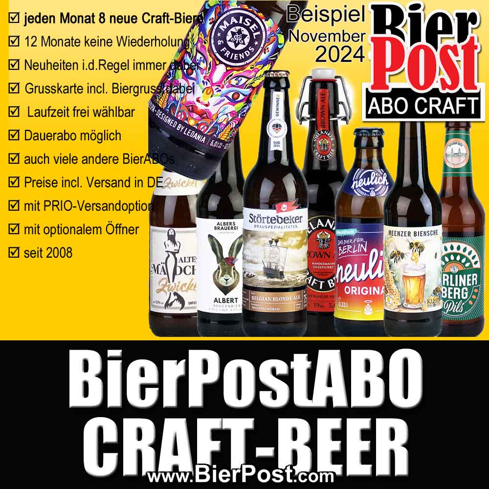 Bild von BierPostABO - CRAFTBEER - incl. Versand in DE, incl BierPostCARD 