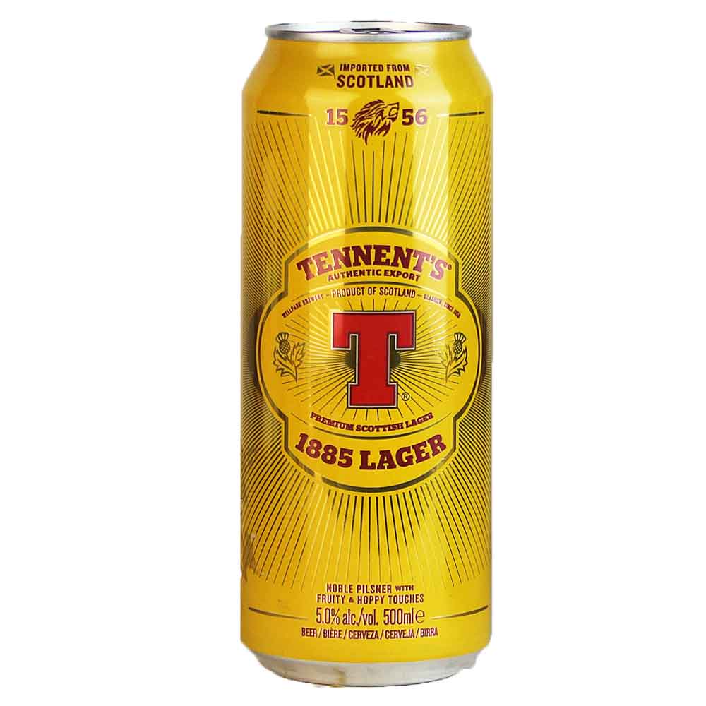 Bild von Tennents - 1885 LAGER - DOSE-  aus Schottland - 0,5l Dose ( MHD 10. APRIL 2026 )
