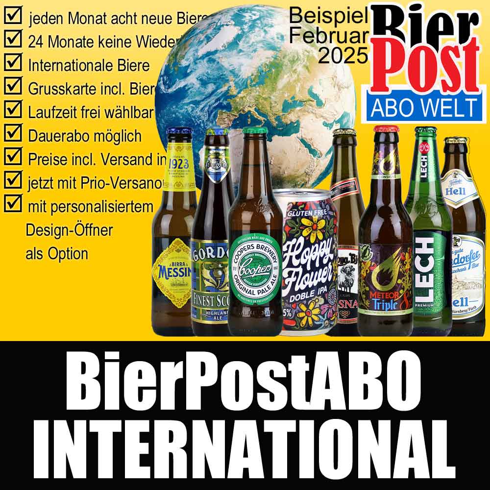 Bild von BierPostABO - INTERNATIONAL - incl. Versand in DE, incl. BierPostCARD 