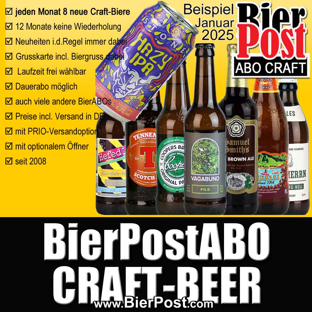 Bild von BierPostABO - CRAFTBEER - incl. Versand in DE, incl BierPostCARD 