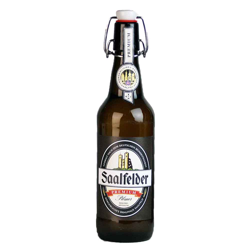 Bild von Saalfelder - PREMIUM PILSENER - aus Thüringen - 0,5l - Bügelflasche