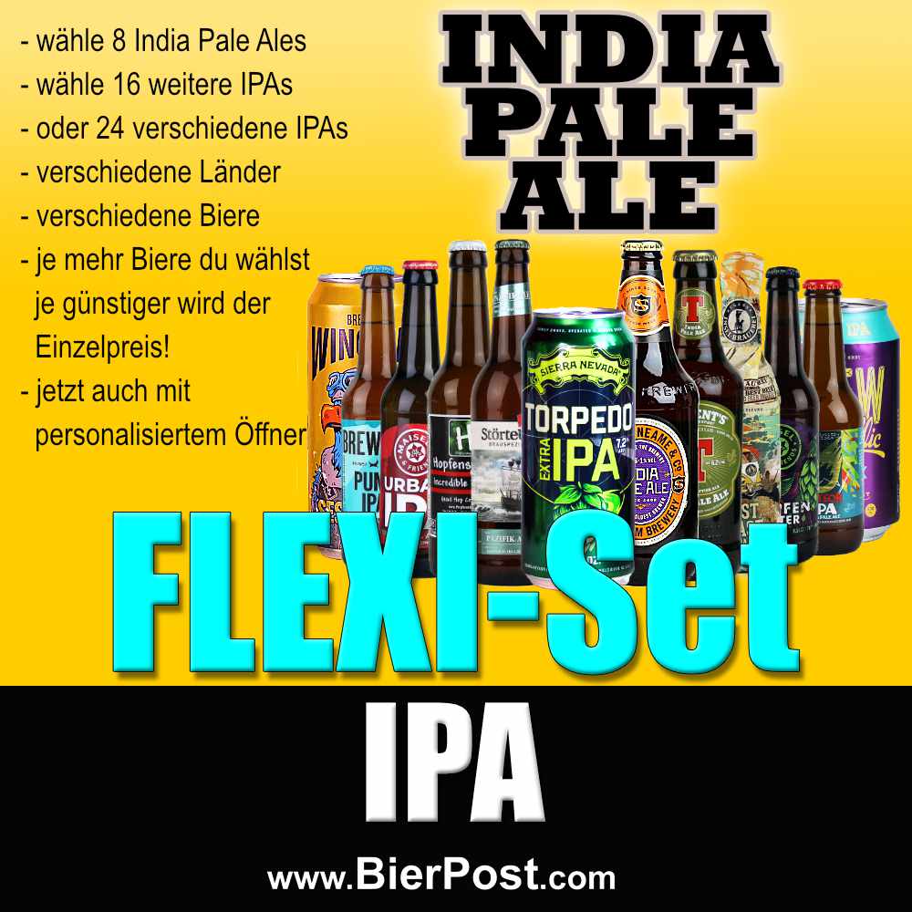 Bild von FLEXI-Set - INDIA PALE ALE - PROBIERSET - mit Mengenauswahl  ( ABBILDUNG ÄHNLICH )