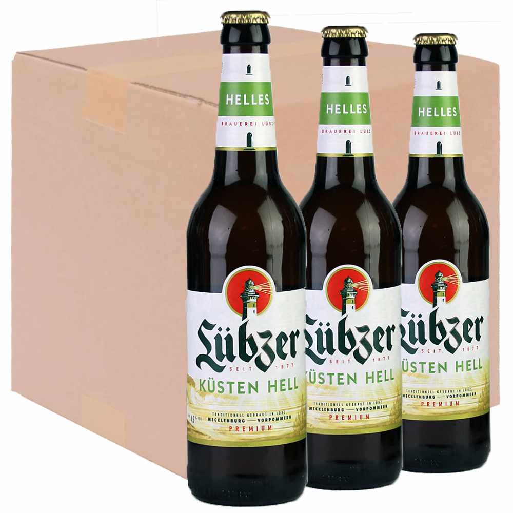 Bild von Lübzer - KÜSTEN HELL - Karton Sortenrein mit Mengenauswahl je 0,5l