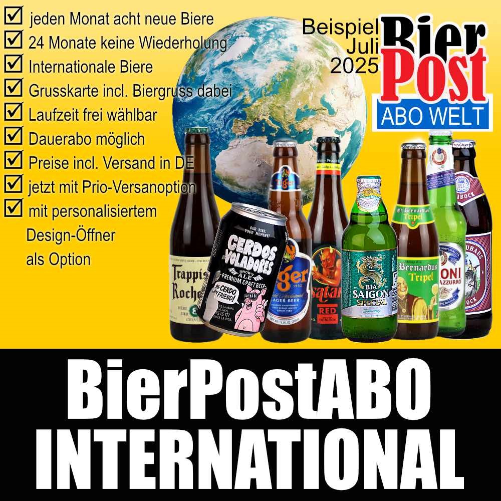 Bild von BierPostABO - INTERNATIONAL - incl. Versand in DE, incl. BierPostCARD 