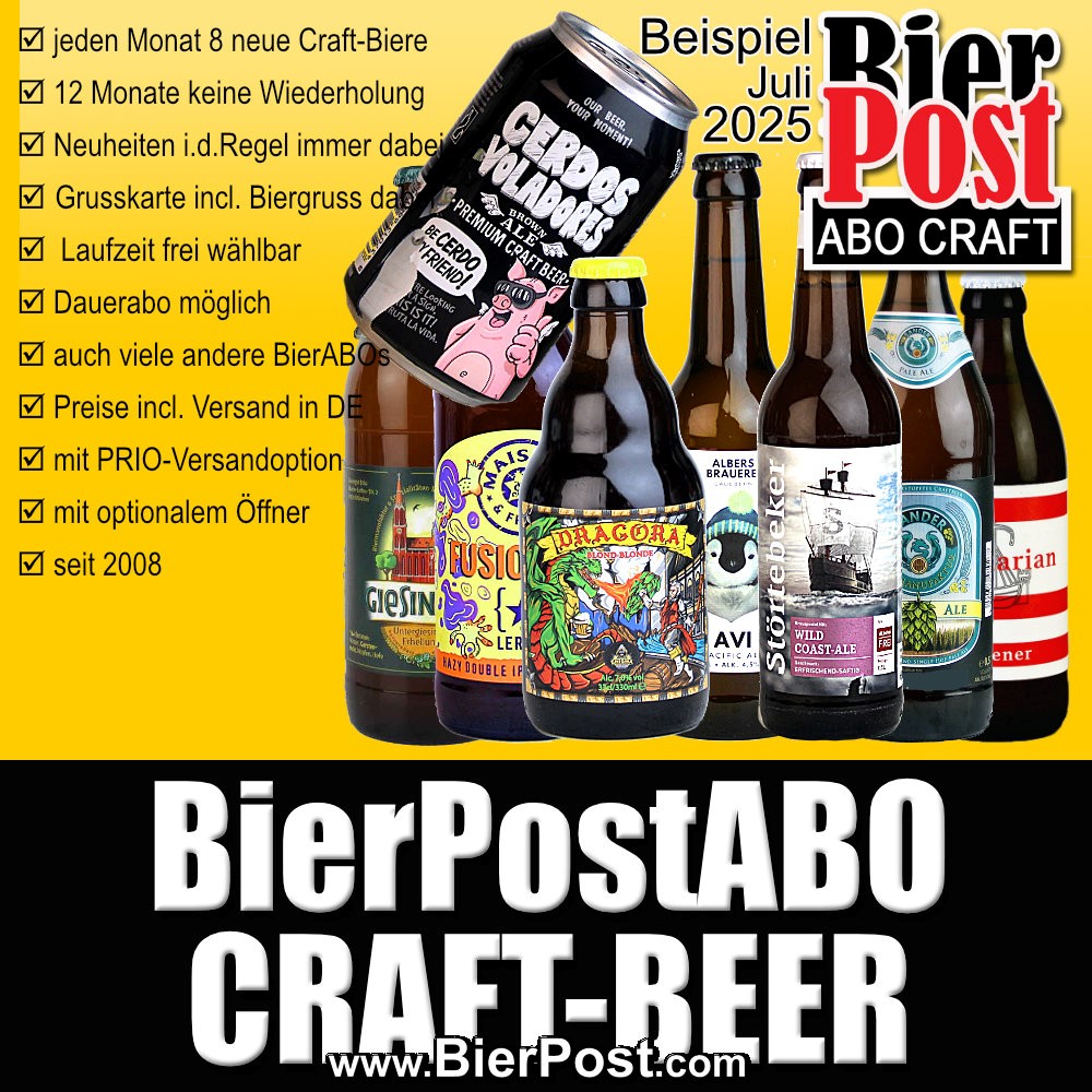 Bild von BierPostABO - CRAFTBEER - incl. Versand in DE, incl BierPostCARD 