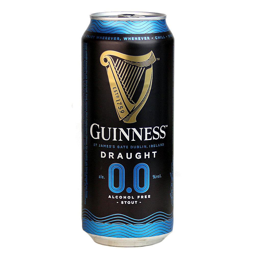 Bild von Guinness - DRAUGHT - 0,0 ALKOHLOFREI - Dose - Irland 0,44l 
