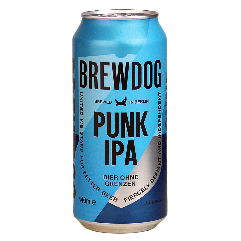 Bild von Brewdog Bier - PUNK IPA - Schottland 0,44l   ( MHD 03. JULI 2026 )