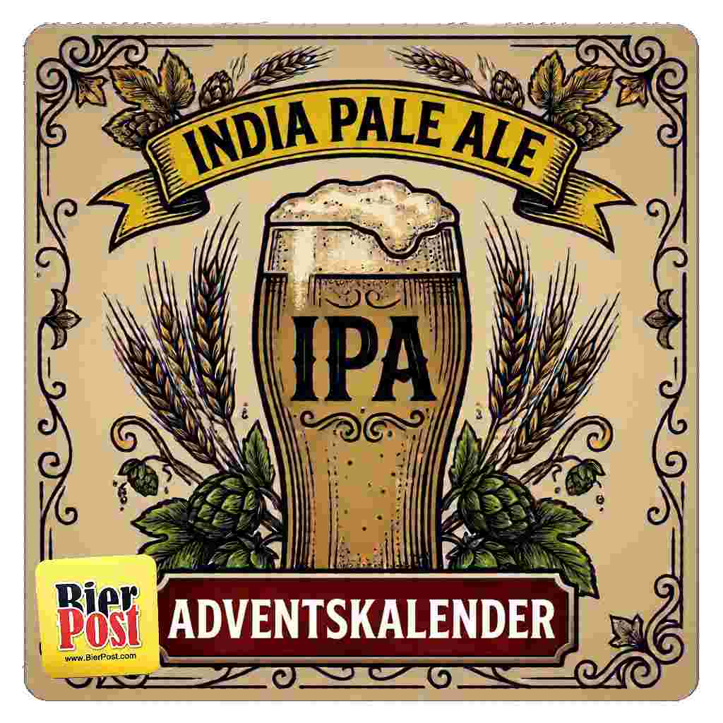 Bild von Bier Adventskalender 24 x INDIA PALE ALE - je 0,33l - incl. BierPostCARD  ( VORBESTELL-Aktion incl. Design Öffner und deiner personalisierten Gravur GRATIS ) 