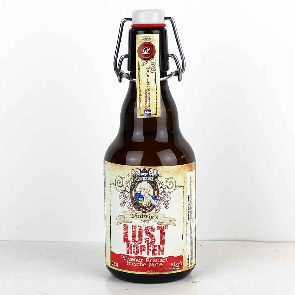 Bild von Ludwigsluster - LUST HOPFEN - PILSENER BRAUART - aus Mecklenburg 0,33l